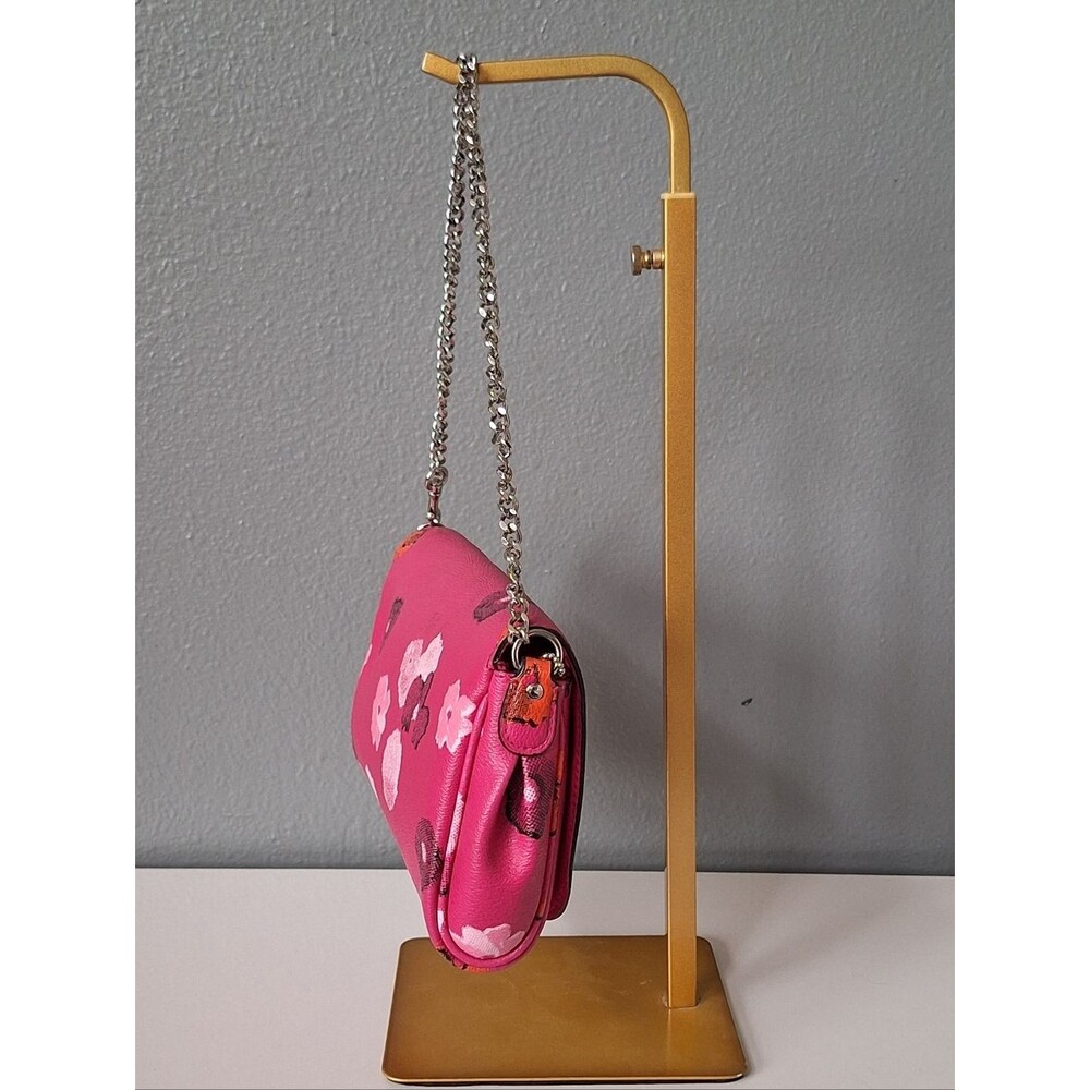 NWOT Coach Floral Ruby Crossbody Pink Mini Chain Bag F35553 - Picture 3 of 8